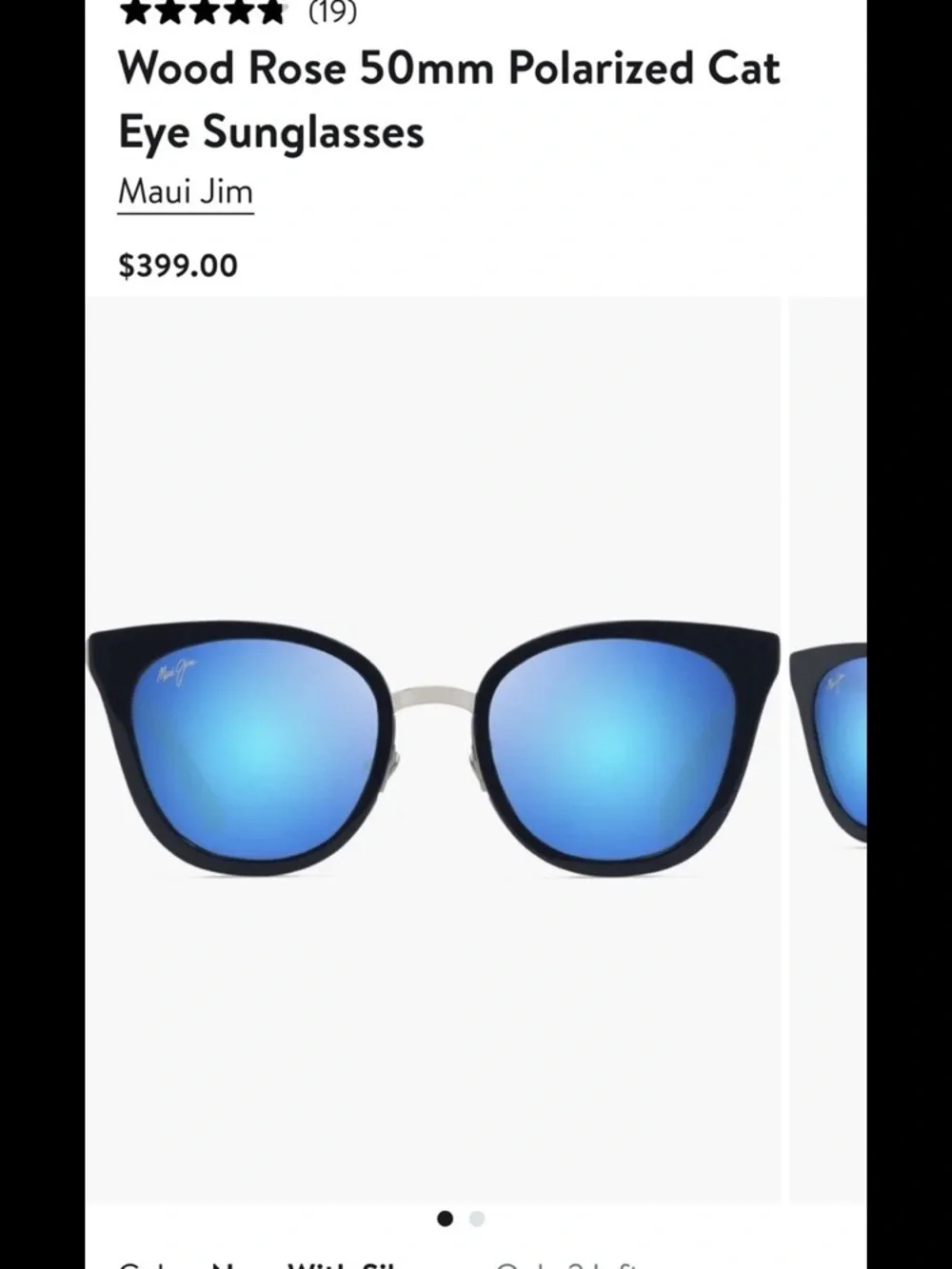 Maui Jim Wood Rose MJ870-03 Blue Hawaii Polarized Sunglasses - Made in Italy
